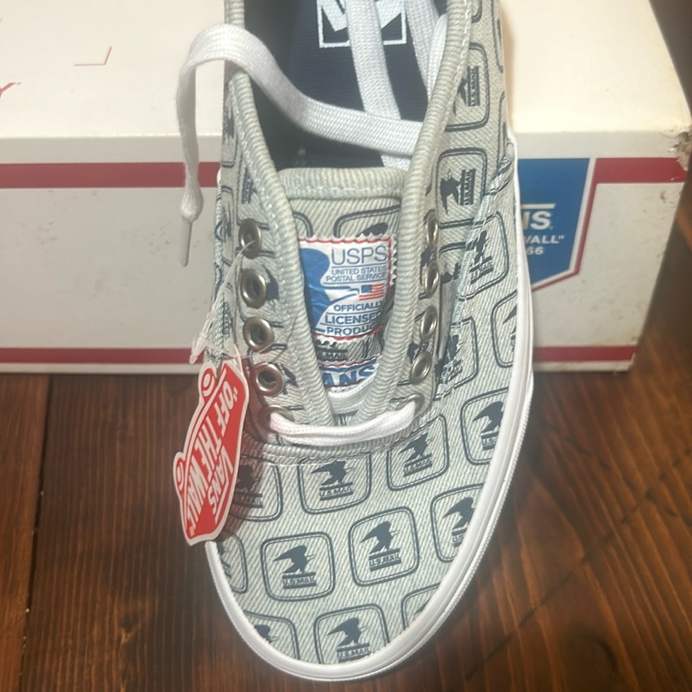 Brand new in the box USPS Vans size 9